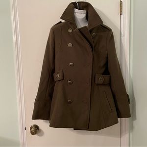 Olive Green Pea Coat